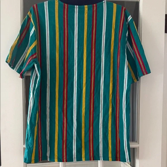 Vintage GUESS Vibrant Striped Short Sleeve Tee - Picture 6 of 6